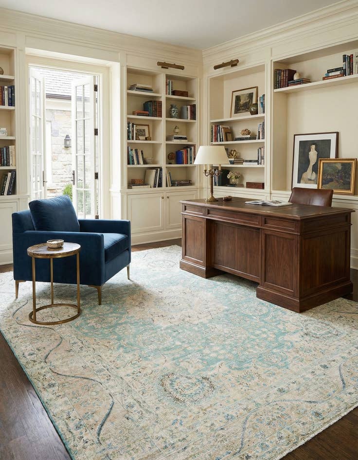 Detail image of 9' 9 x 12' 8 Vintage Royal Wool Rug