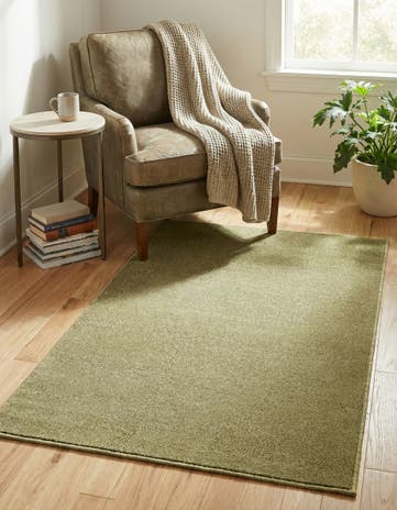 Pastel Green Everyday Solid Rug