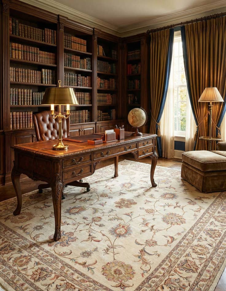 Detail image of 6' 9 x 8' 6 Tabriz Rug