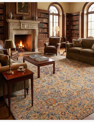9' 7 x 13' 2 Hand Knotted Tabriz Persian Wool Rug
