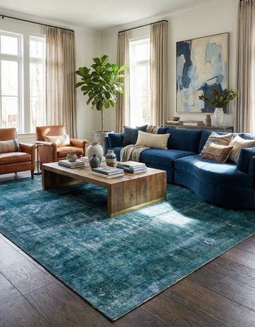 9' 8 x 10' 6 Hand Knotted Ultra Vintage Persian Wool Square Rug