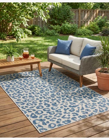4' x 6' Easy-Clean Safari Indoor / Outdoor Rug