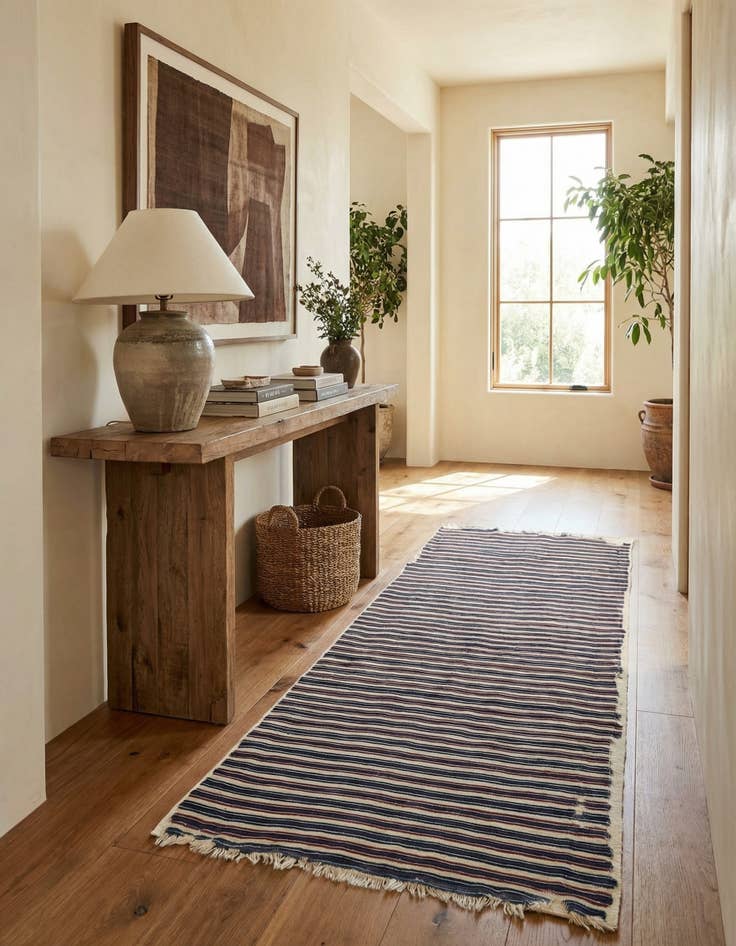 Detail image of 2' 7 x 6' 7  Hand Knotted Beni Jelidassen Runner Rug