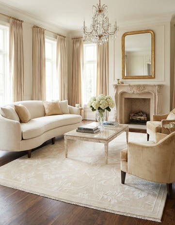7' 9 x 9' 11 Hand Knotted Darya Wool Rug