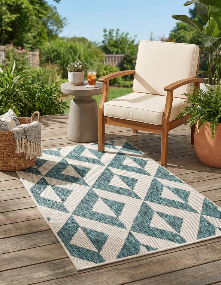 Detail image of 2' x 3'  Washable Jill Zarin Napa Indoor / Outdoor Rug