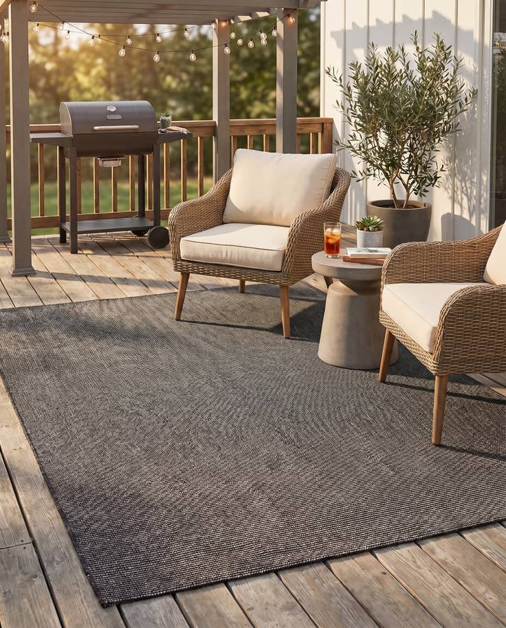 Detail image of 7' 10 x 7' 10 Easy-Clean Jill Zarin Palm Springs Indoor / Outdoor Square Rug