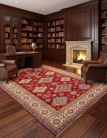 6' 9 x 9' 9 Kazak Wool Rug
