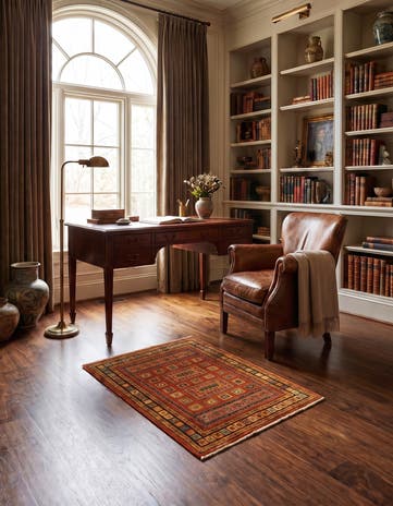 3' 7 x 5' 2 Kashkuli Wool Rug
