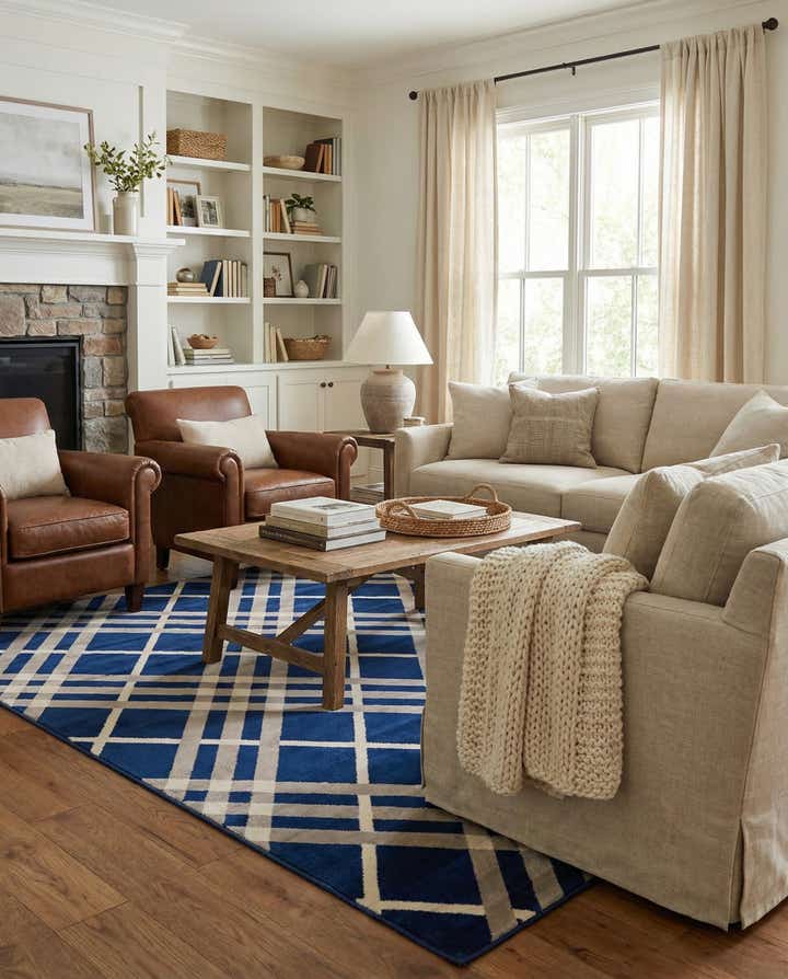 8' x 10' Open Hearts Rug