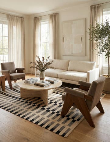5' 9 x 7' 9 Hand Woven Kilim Modern Wool Rug