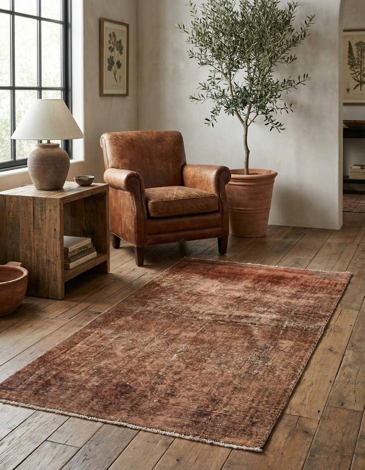 Detail image of 3' x 5' 4  Hand Knotted Ultra Vintage Persian Wool Rug