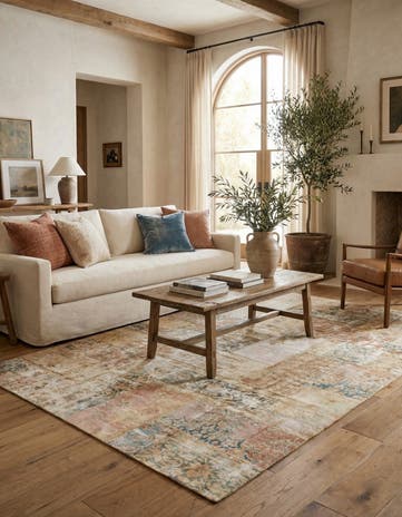 6' 8 x 10' 3 Hand Knotted Ultra Vintage Persian Wool Rug