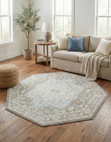 Cloud Gray Whitney Octagon Rug