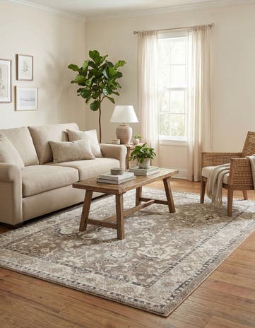 Beige Brown Madeline Rug