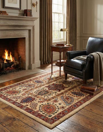4' 11 x 6' 5 Hand Knotted Ariana Ziegler Rug