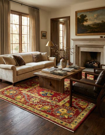 5' 2 x 6' 9 Hand Knotted Kazak Rug