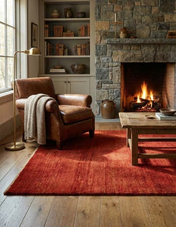5' 1 x 6' 4 Hand Knotted Gabbeh Persian Wool Rug