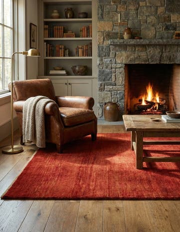 5' 1 x 6' 4 Hand Knotted Gabbeh Persian Wool Rug