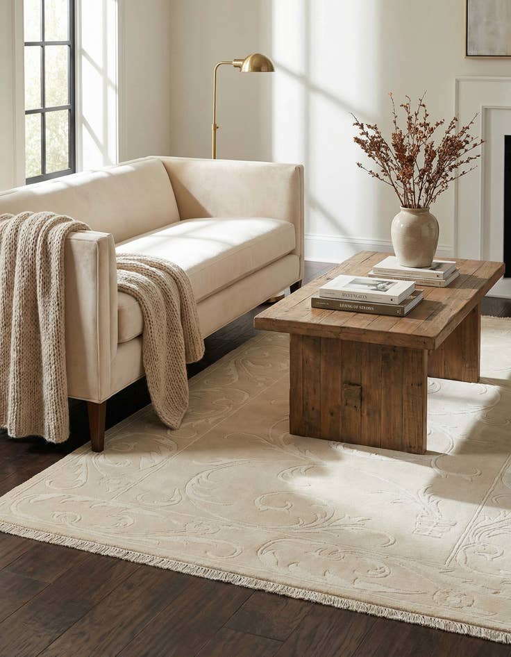 Detail image of 3' 4 x 6' 8  Hand Knotted Darya Wool Runner Rug