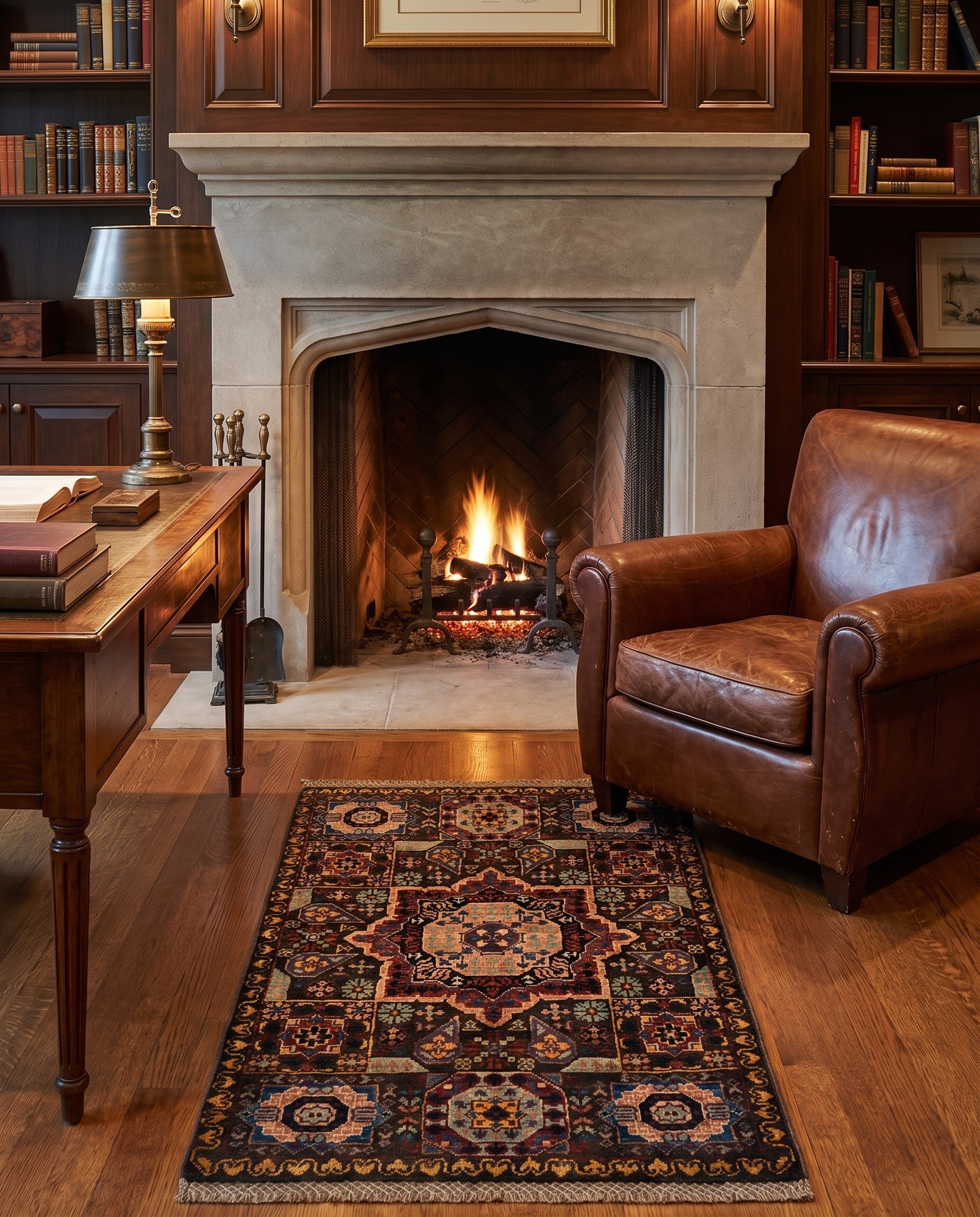 2' x 2' 11 Hand Knotted Mamluk Ziegler Rug