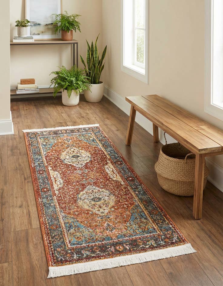 Detail image of  2' 2 x 4' Santiago Runner Rug