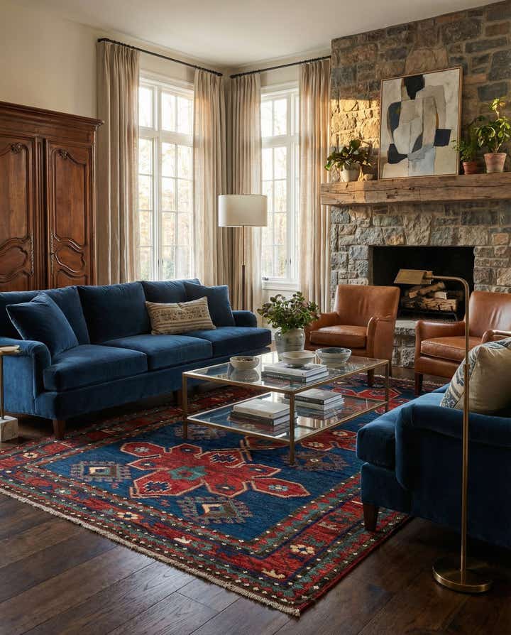 4' 10 x 8' 1 Kazak Rug