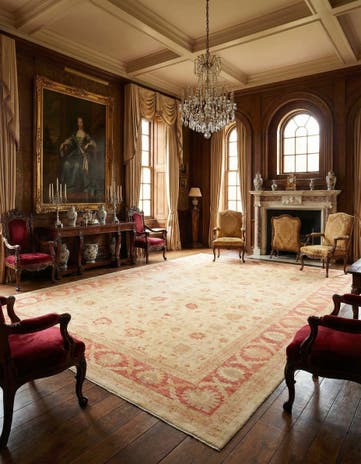 16' 4 x 23' 5 Hand Knotted Peshawar Ziegler Oriental Rug