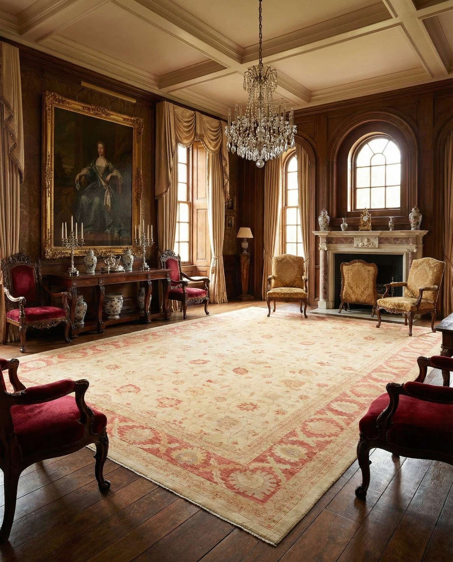 16' 4 x 23' 5 Hand Knotted Peshawar Ziegler Oriental Rug