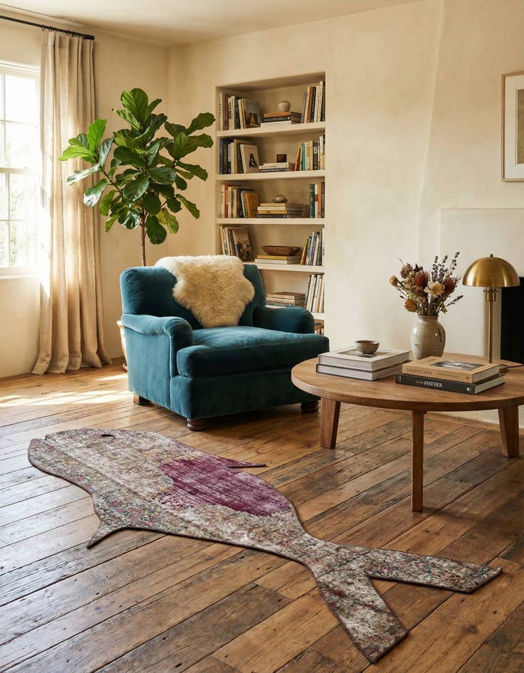 Detail image of 3' x 9'  Hand Knotted Ultra Vintage Persian Wool Runner Rug