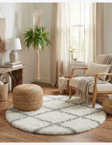 3' 10 x 4' Marrakesh Shag Round Rug