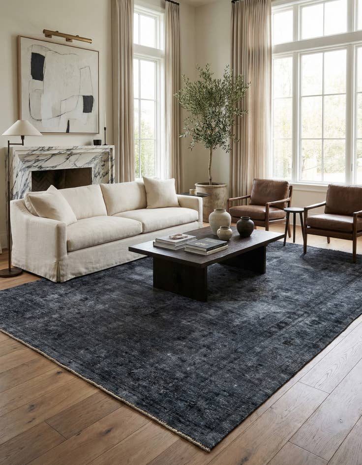 Detail image of 6' 11 x 10' 7  Hand Knotted Ultra Vintage Persian Wool Rug