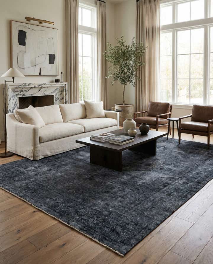 6' 11 x 10' 7 Hand Knotted Ultra Vintage Persian Wool Rug