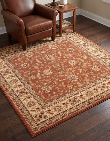 6' x 6' Classic Agra Square Rug