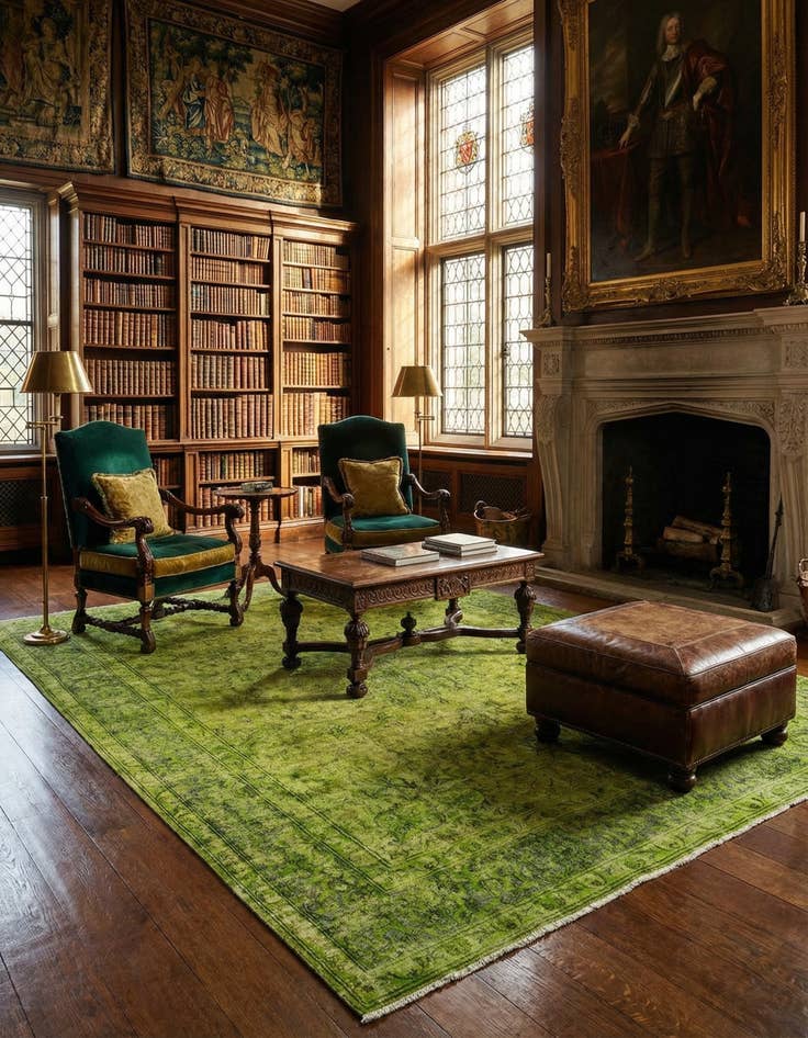 Detail image of 9' 8 x 13' 1 Vintage Royal Wool Rug