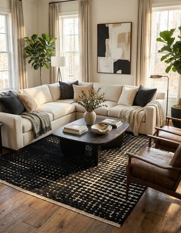 8' x 10' 6 Hand Knotted Darya Wool Rug