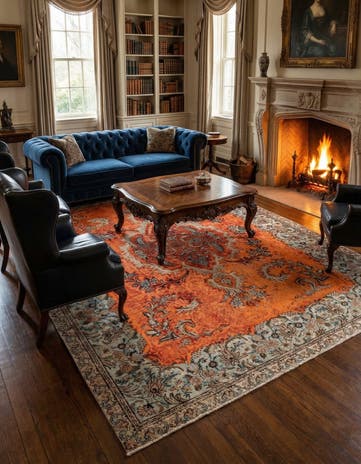 7' 9 x 10' 8 Vintage Royal Wool Rug