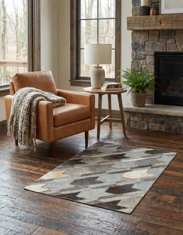 2' 1 x 3' Cowhide Rug