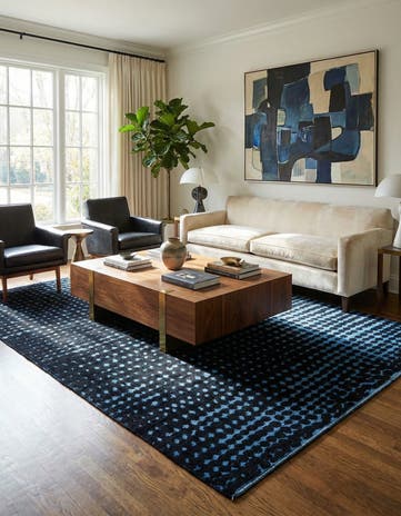 6' 4 x 10' 4 Hand Knotted Darya Wool Rug