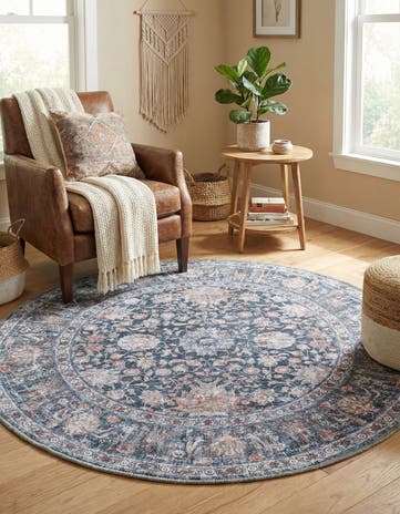 4' x 4' Yara Round Rug