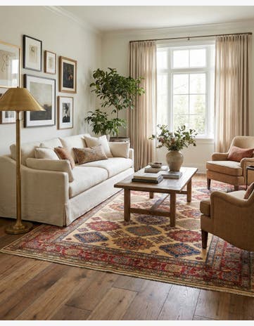 6' x 7' 11 Hand Knotted Kazak Oriental Rug
