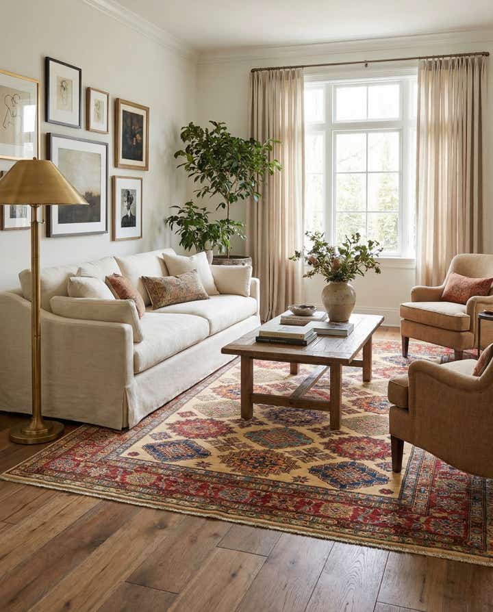 6' x 7' 11 Hand Knotted Kazak Oriental Rug