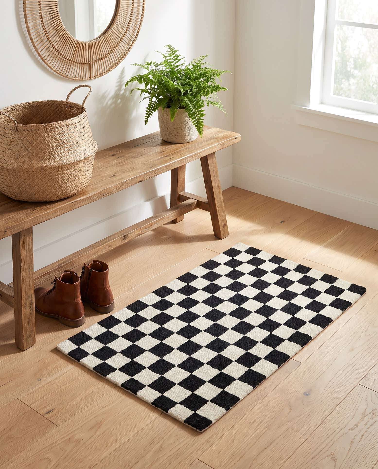 2' 1 x 3' Hand Tufted Wool Rug