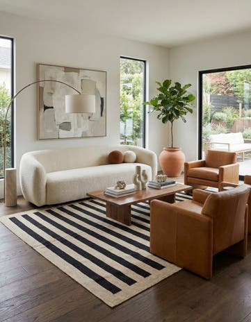 6' 9 x 9' 11 Hand Woven Kilim Modern Wool Rug