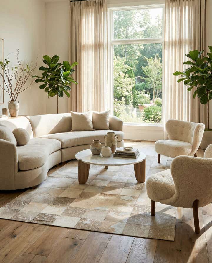 5' 1 x 8' Cowhide Rug