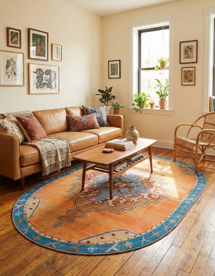 Detail image of  7' 6 x 10' 6 Timeless Oval Rug