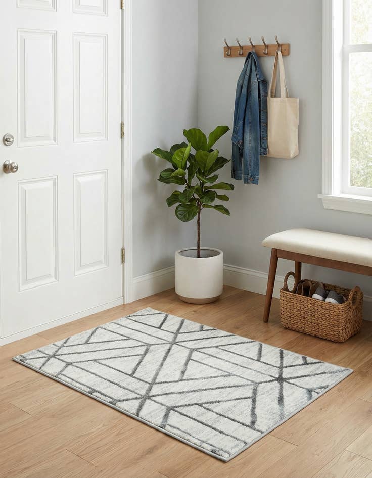 Detail image of  2' x 3' Lattice Trellis Rug
