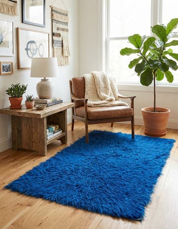 2' 6 x 4' 7 Hand Knotted Moroccan Wool Rug