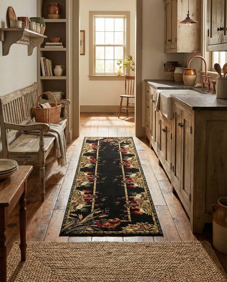 Detail image of 2' 7 x 10' Pastoral Runner Rug