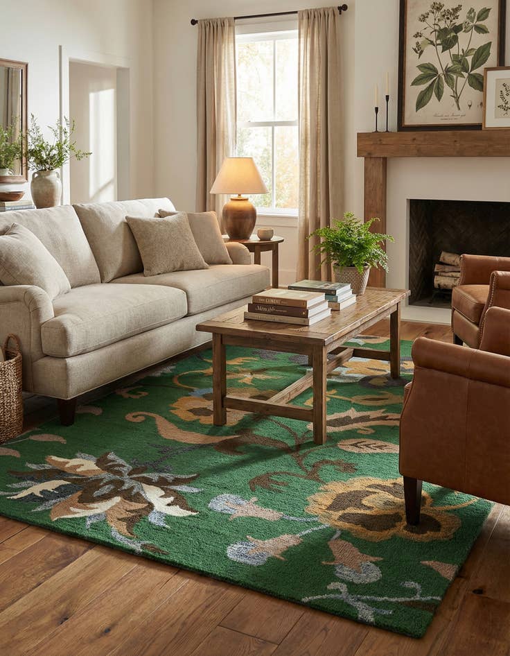 Detail image of 5' 1 x 8' Agra Rug