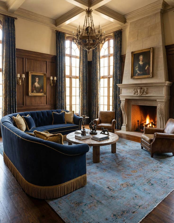 Detail image of 9' 6 x 13' 9 Vintage Royal Wool Rug